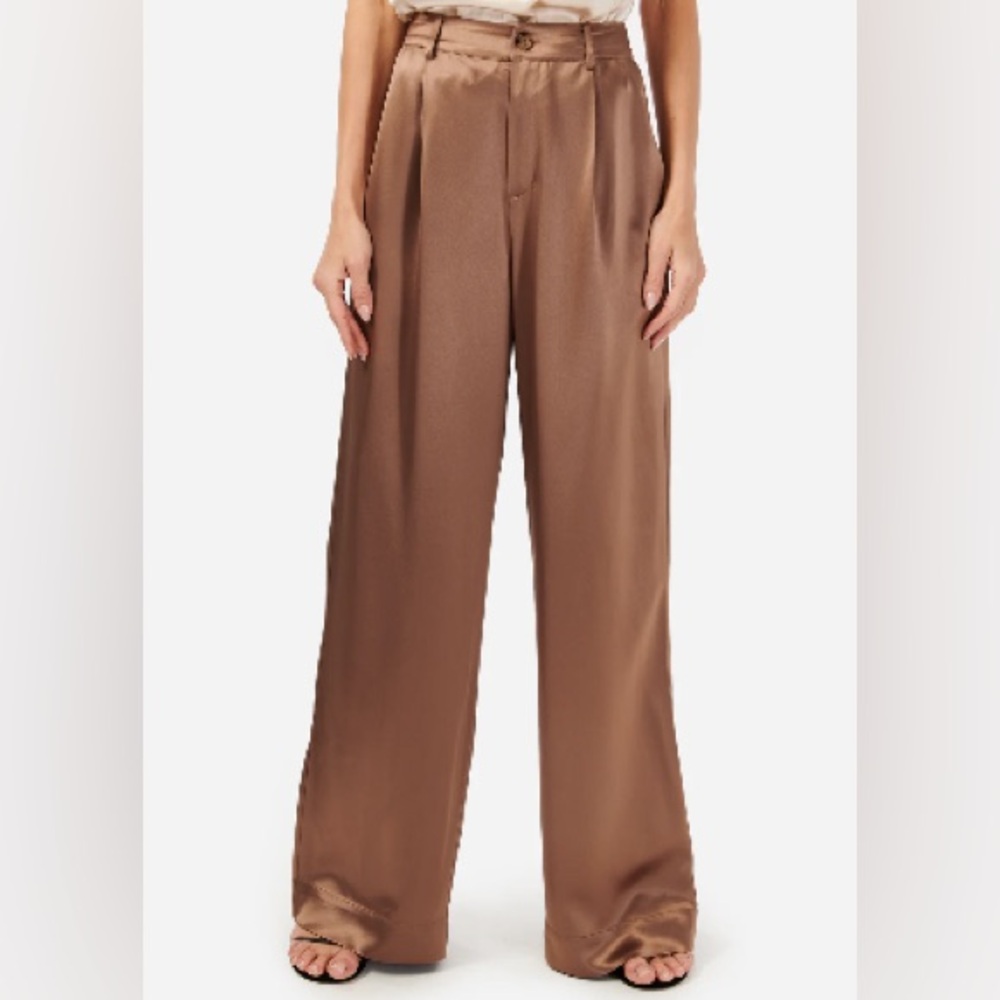 AUTHENTIC CAMI NYC NOURA WIDE LEG PANT NUTSHELL